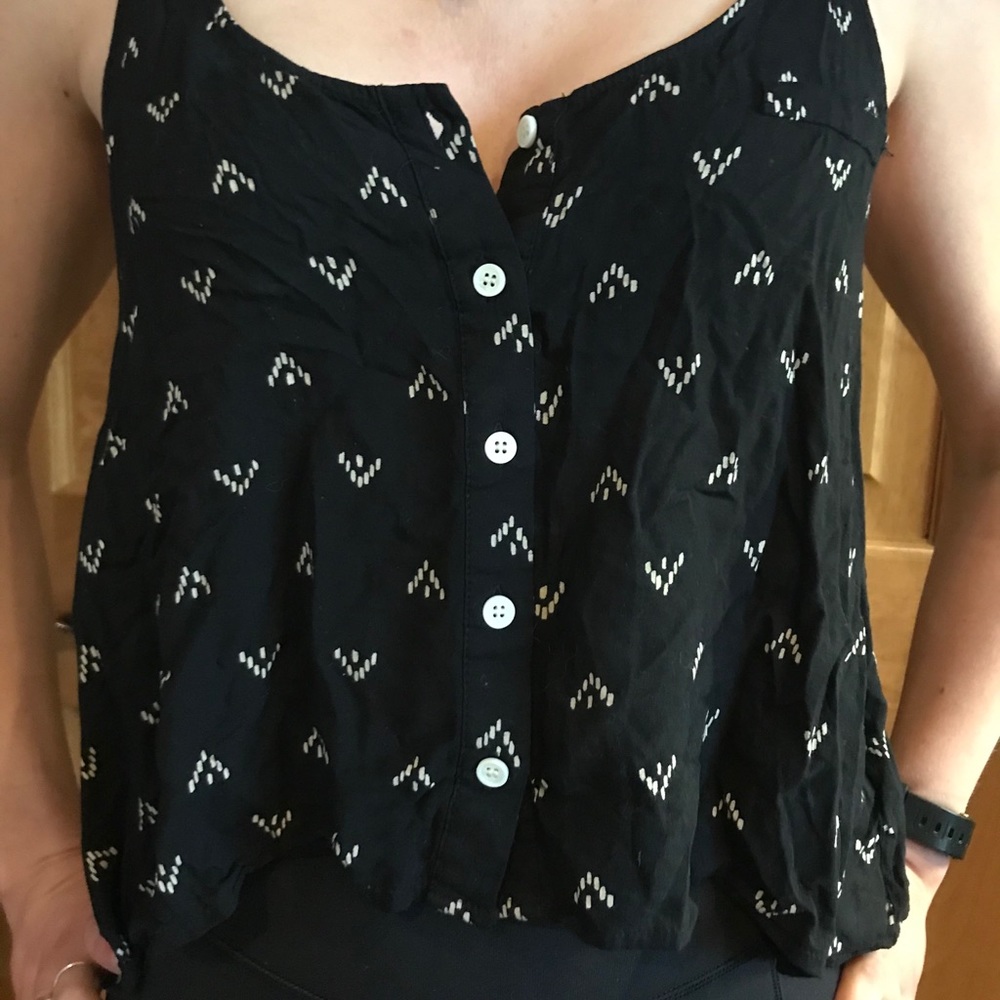 Swingy Black and White H&M Crop top